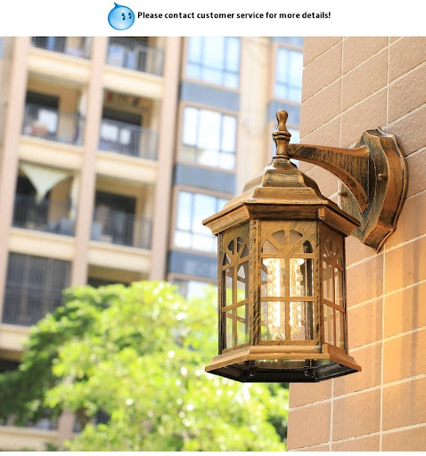 Title 6, European-style Garden Balcony Wall Lamp Outdoor