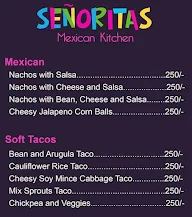 Senorita's Mexican Kitchen By Little Italy menu 1