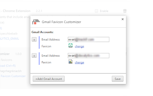 Custom Gmail™ Favicons