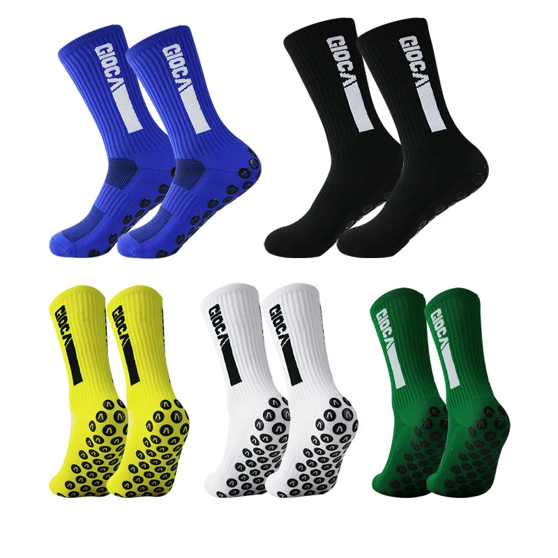 Calcetines de fútbol antideslizantes con base de toalla para hombre y mujer, dispensadores, para mayor agarre y comodidad durante el juego.