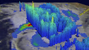 3D representation of Tropical Storm Dineo. File photo