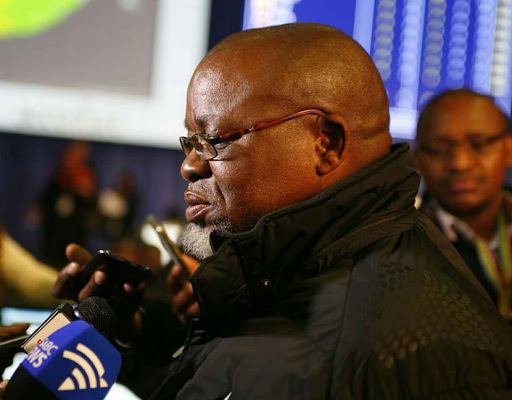 ANC Secretary General Gwede Mantashe at elections results centre in Pretoria. Picture: Mabuti Kali