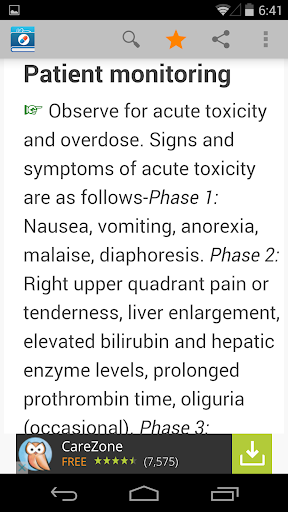 Screenshot Medicine Dictionary by Farlex