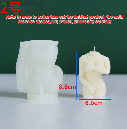Title 2, Shy Female Body Candle Mold Sexy Female Body Si...