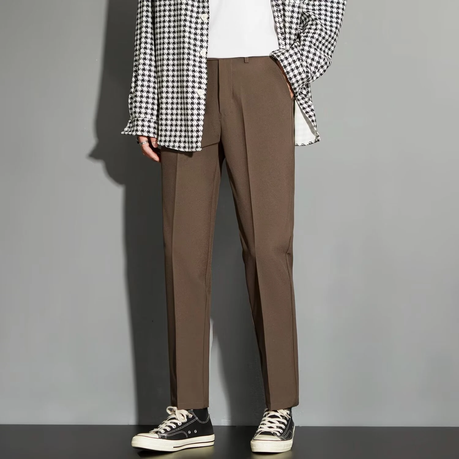 Title 26, Spring Draping Effect Straight All-matching Ank...