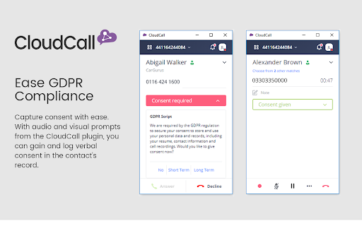 CloudCall Unified Communications for CRM