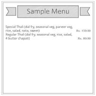 Gupta Thali House menu 1