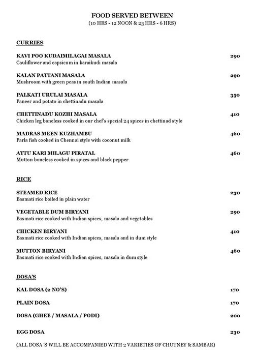 The Twenty Fifth Hour - Clarion Hotel menu 