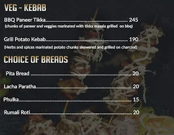 BBQ Biryani menu 