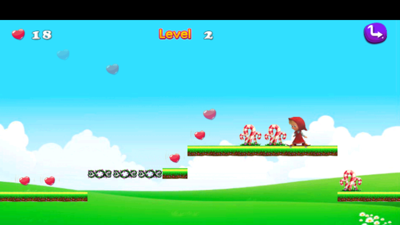   Masha Jump and the Bear Run Game- 스크린샷 