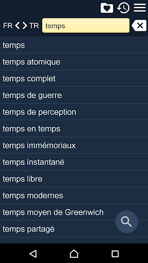 French Turkish Dictionary Fr