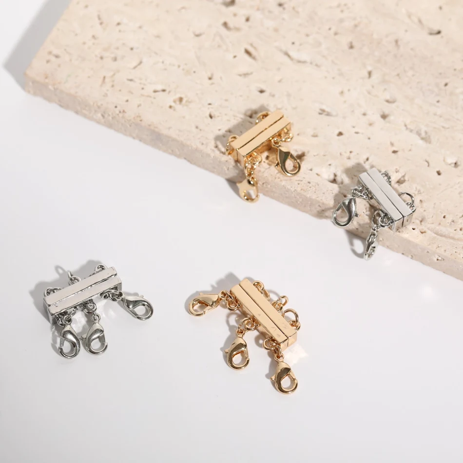 Collier Magnétique Superposé avec Boucle Double Multi-couches