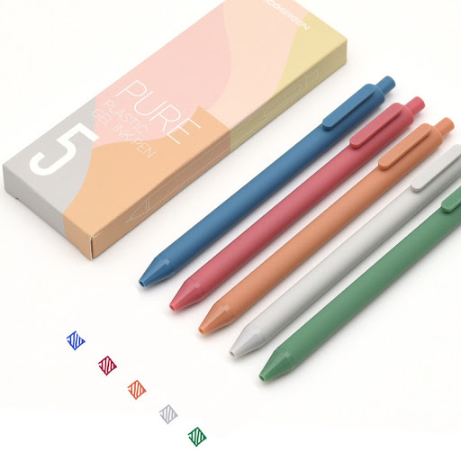 Title 10, Multi-Color Gel Pen for Note Taking with a Push...