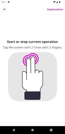 Screenshot ScreenReader - Learn TalkBack