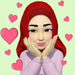 Cover Image of Download Stiker WA Hijab Muslim Cantik Islami WAStickerApps 1.8 APK