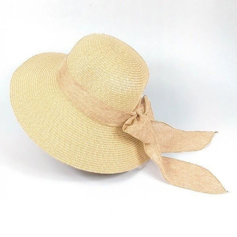 Cappello a tesa larga da spiaggia casual streamer