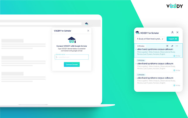 Voody for Google Scholar chrome extension