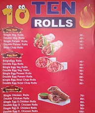 10 Ten Rolls menu 1