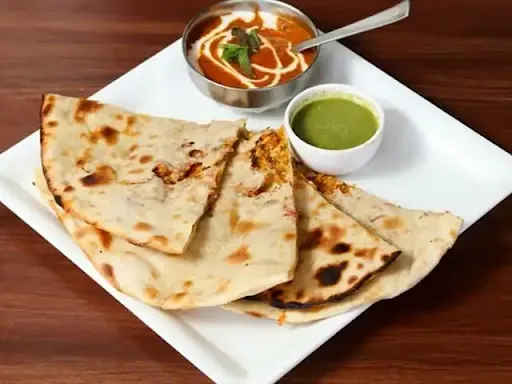 Chicken Keema Naan with Gravy