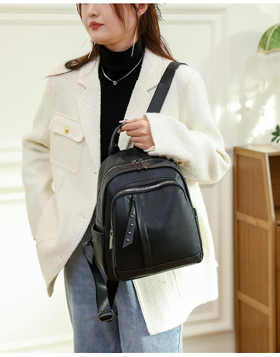 Title 8, Light Luxury High-grade Backpack for Women, Sof...
