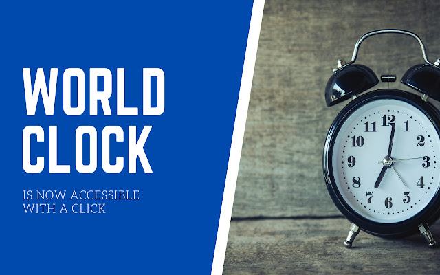 World Clock chrome extension