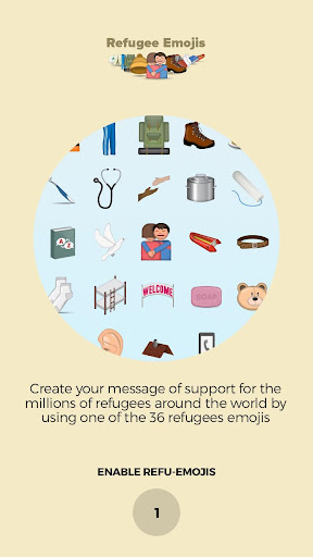 Refugee Emojis Keyboard