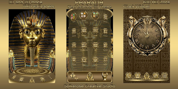 Pharaoh 3D Next Launcher theme - 1.2 - (Android)