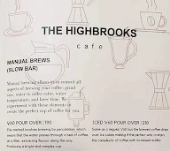 The Highbrooks Cafe menu 2