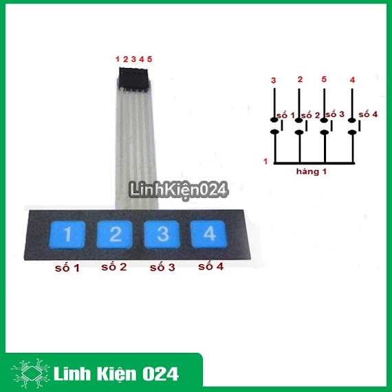 Bàn Phím Ma Trận 1X4