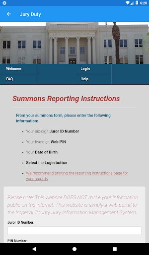 Superior Court of CA Imperial