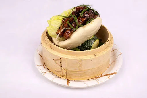 BBQ Cottage Cheese Spring Onion Open Bao [1 Piece]