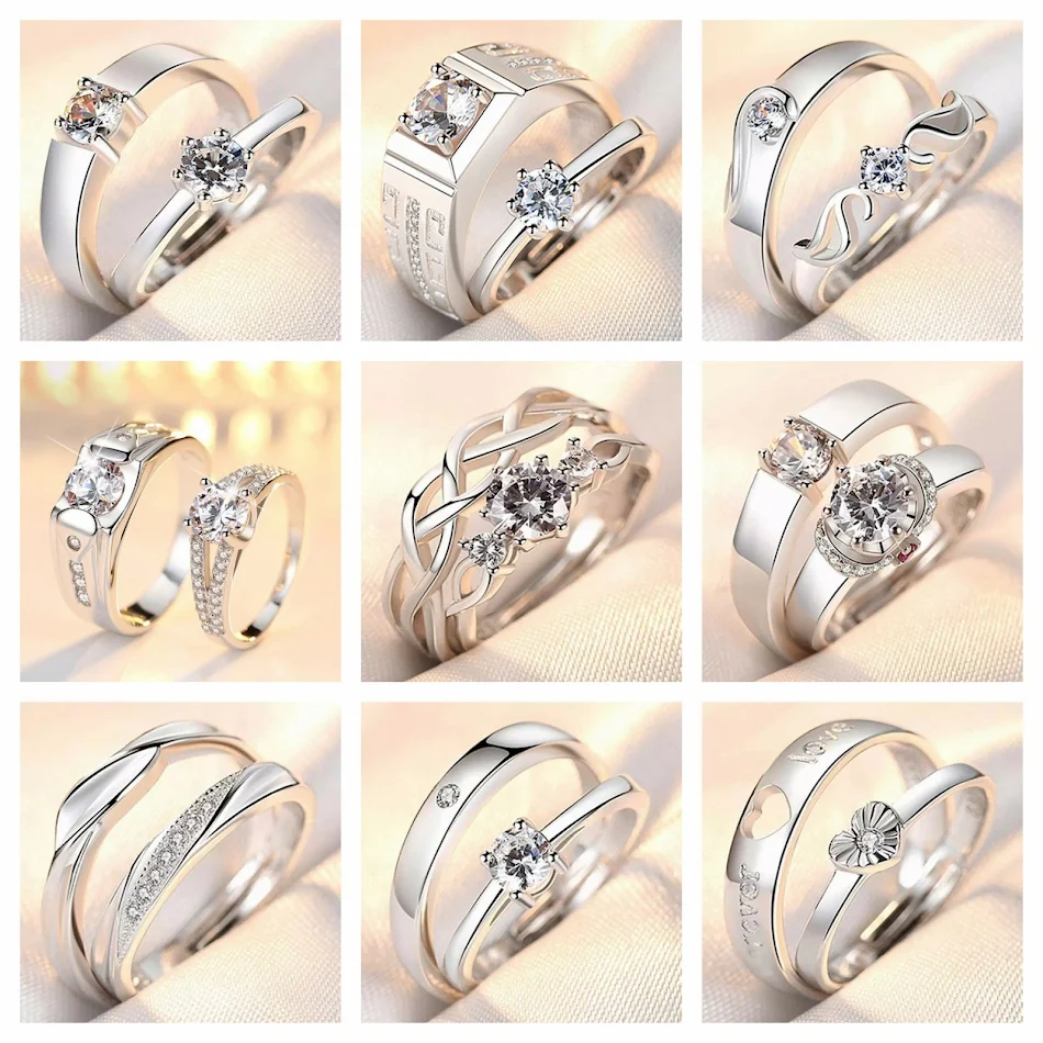 Koreaanse minimalistische koppelringen. Elegant en discreet design, symboliseert liefde en verbinding met een moderne en subtiele touch voor jullie.