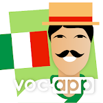 Cover Image of ดาวน์โหลด Learn Italian Vocabulary with Flashcards - Voc App 4.4.3 APK