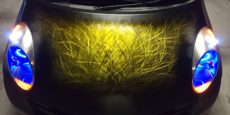 マーチのDIY・グラインダータトゥー・けっこう満足に関するカスタム事例の投稿画像2枚目