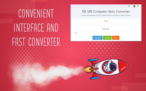 KB, MB Computer Units Converter