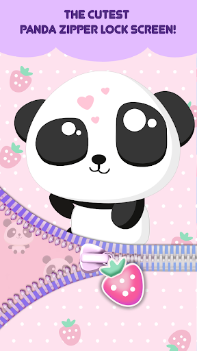 Updated Cute Panda Zipper Lock Screen Girly Lock Screen Pc Android App Mod Download 21