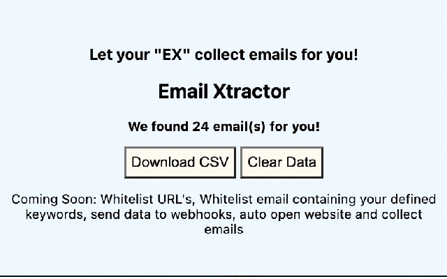 Email Xtractor chrome extension