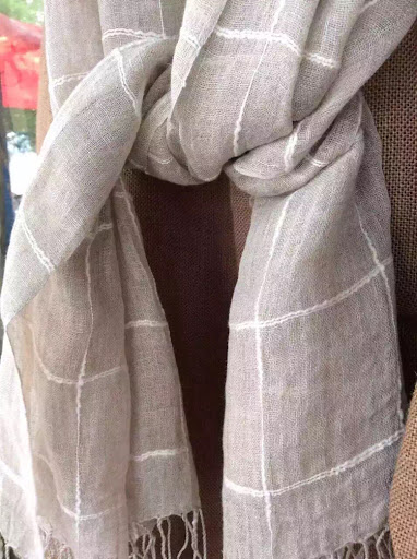 Title 24, Cotton And Linen Scarf Womens Artistic Shawl L...