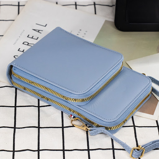 Title 3, Womens Double Pull Cross Body Phone Bag with t...