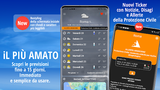 Screenshot iLMeteo TV: previsioni meteo