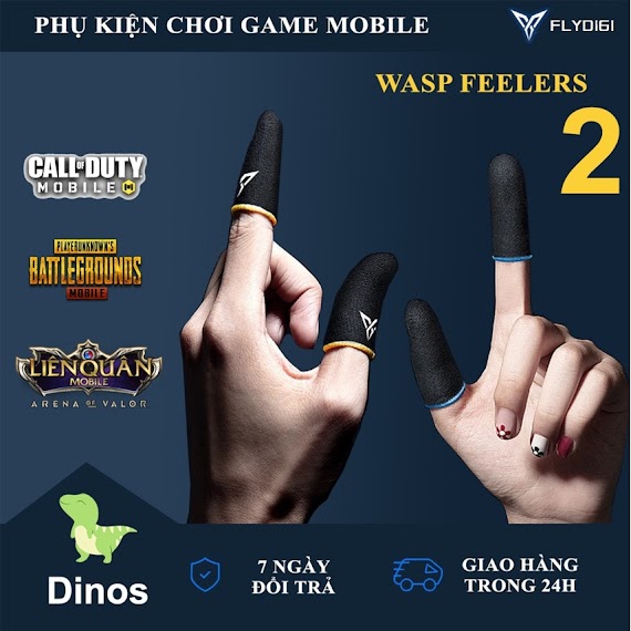 Găng Tay Chơi Game Flydigi Wasp Feelers 3 Thế Hệ Mới - Chơi Game Pubg, Liên Minh, Chống Mồ Hôi, Cực Nhạy, Không Xù Vải