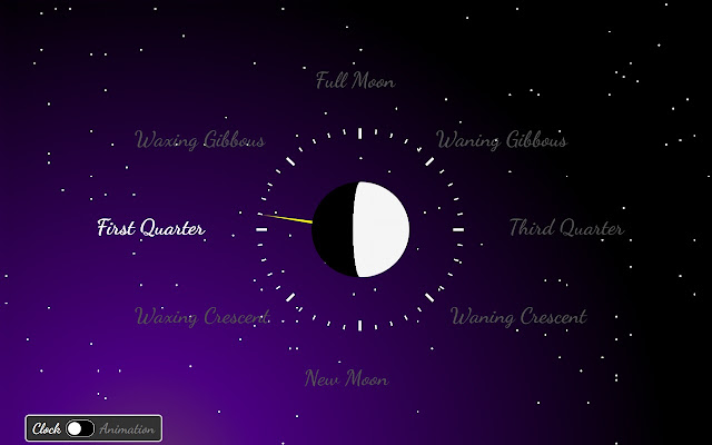 Lunar Clock chrome extension