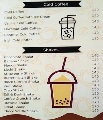 Brewberrys Coffee Cafe menu 