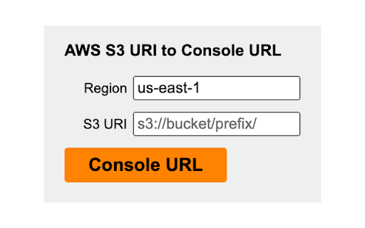 AWS S3 URI to Console URL
