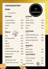 The Kebab Story menu 2