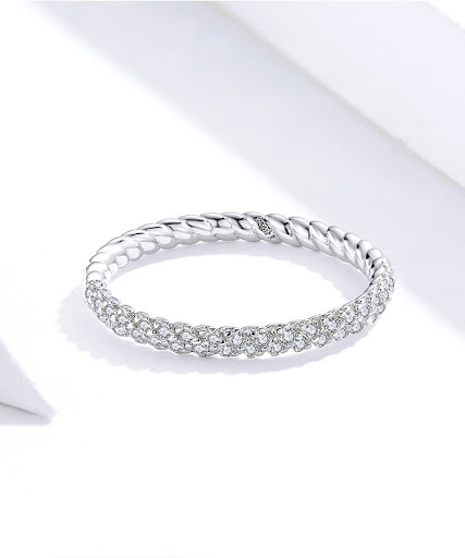 Title 5, Valentines Day Pair Ring Romantic Sweet Zircon...