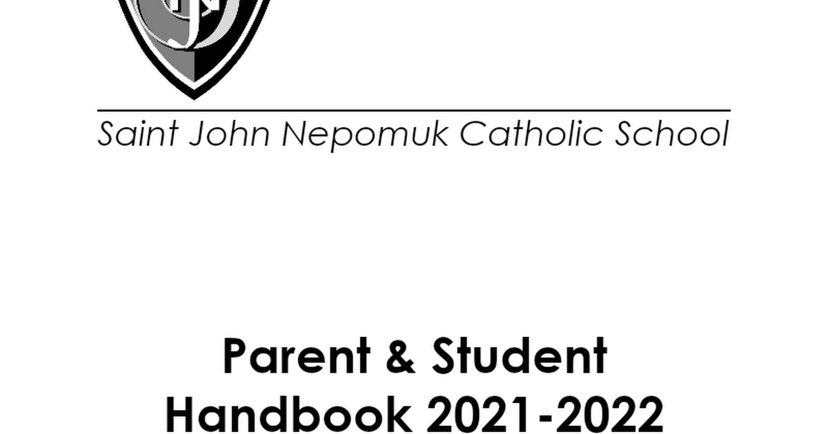 *2020-2021 SJN Family Handbook 