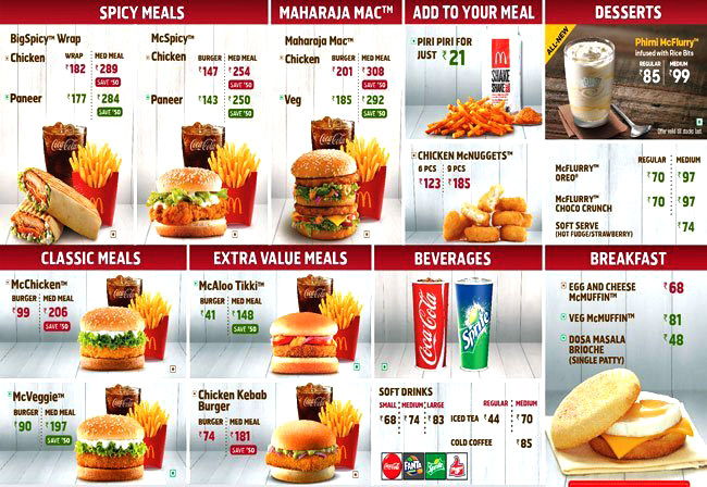 Menu of Mcdonald's, Satara Road, Pune - magicpin