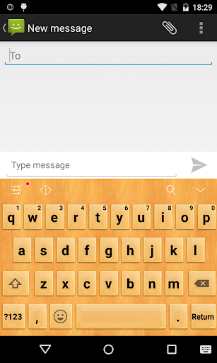 Emoji Keyboard - Wood Yellow