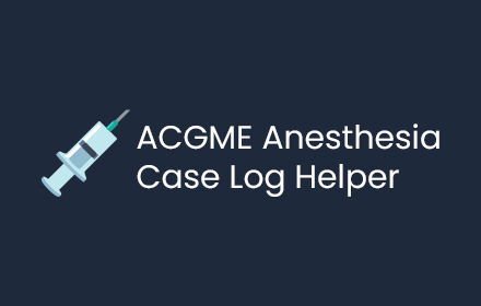 ACGME Anesthesia Case Log Helper small promo image